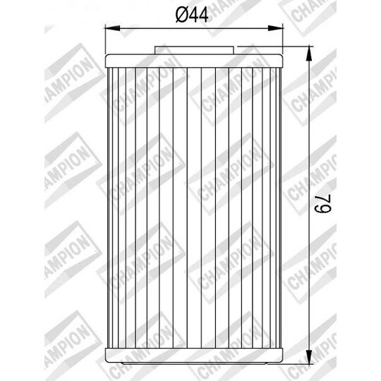 Olejový filter CHAMPION COF462 100609375