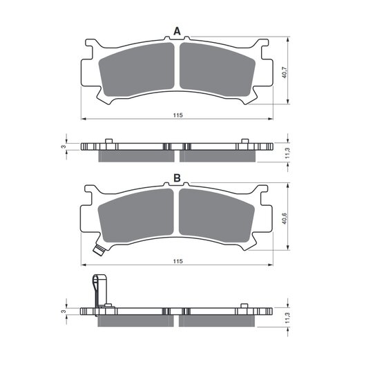 Brzdové obloženie GOLDFREN 384 S33 STREET FRONT