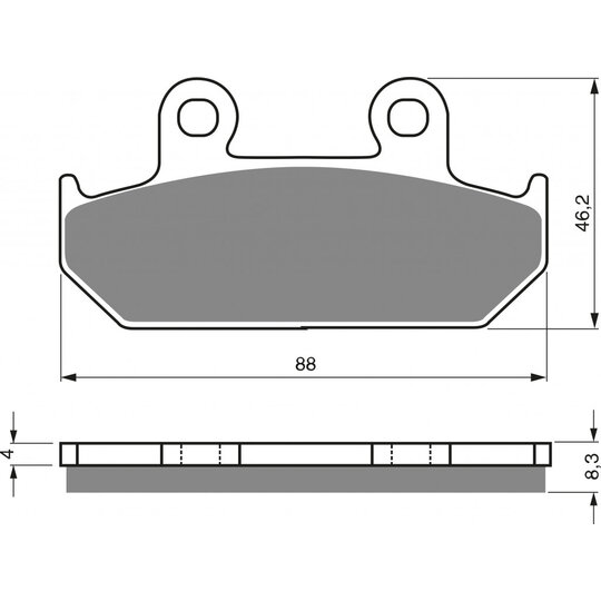 Brzdové obloženie GOLDFREN 051 AD  STREET