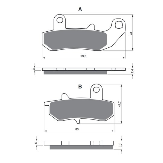 Brzdové obloženie GOLDFREN 065 S3
