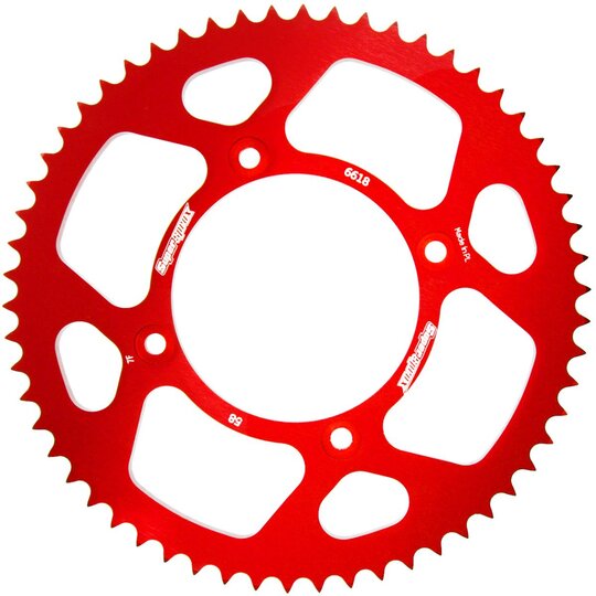 Rozeta  -hliník SUPERSPROX RAL-6618:58-RED červené 58T, 420