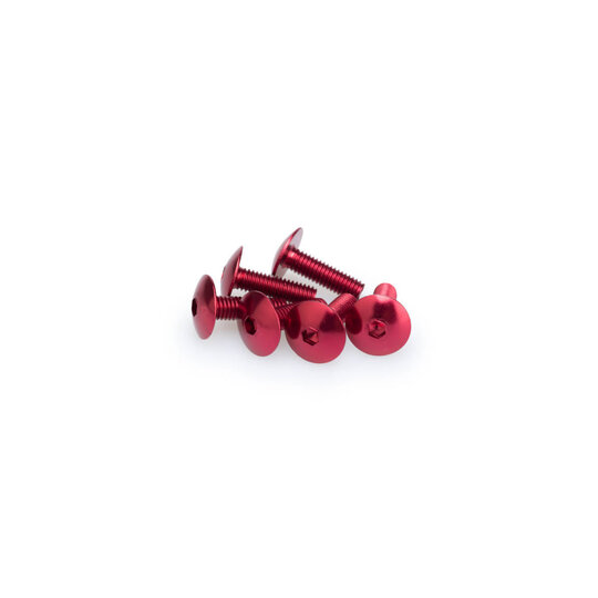 Skrutky PUIG ANODIZED 0657R červené M6 x 20 mm (6ks)