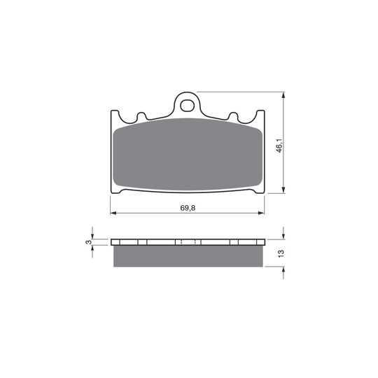 Brzdové obloženie GOLDFREN 206 S3