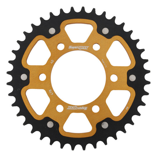 Reťazová rozeta SUPERSPROX STEALTH RST-478:40-GLD zlatá 40T, 520