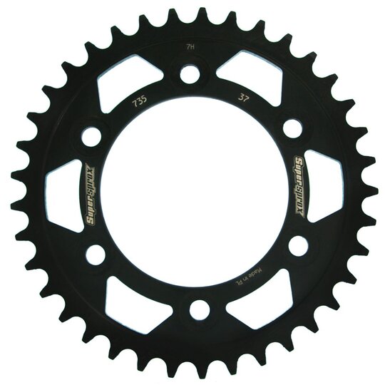 Reťazová rozeta SUPERSPROX RFE-735:37-BLK čierna 37T, 520