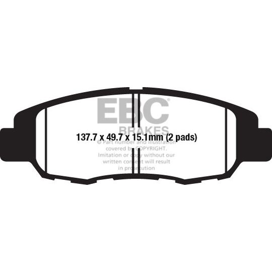 Brzdové obloženie EBC FA670 čierna