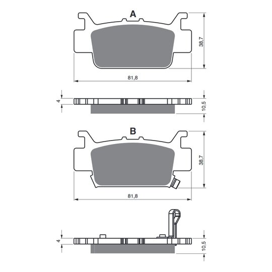Brzdové obloženie GOLDFREN 382 AD