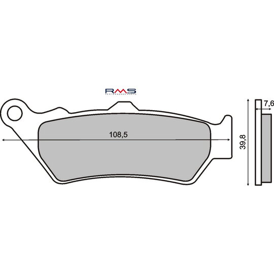 Brzdové obloženie RMS 225101010 organické