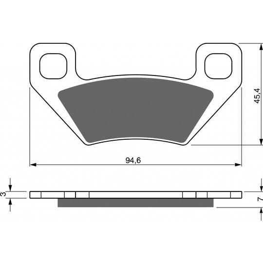 Brzdové obloženie GOLDFREN 254 K5