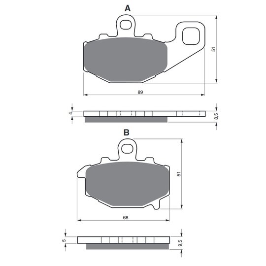 Brzdové obloženie GOLDFREN 093 S3