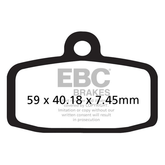 Brzdové obloženie EBC FA612TT