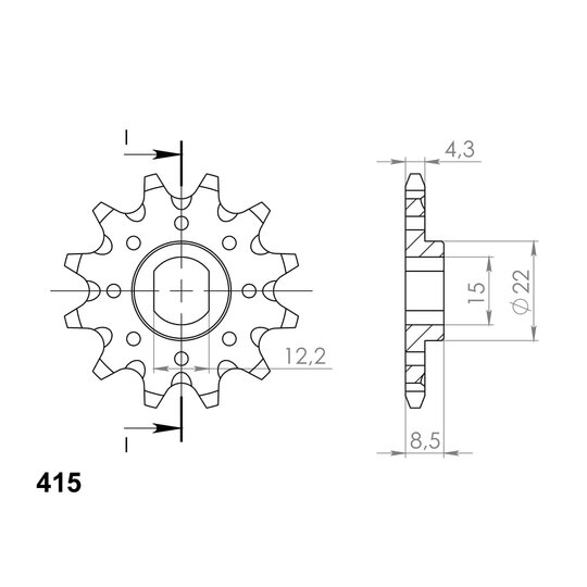 Reťazové koliečko SUPERSPROX CST-1899:11 11T, 415