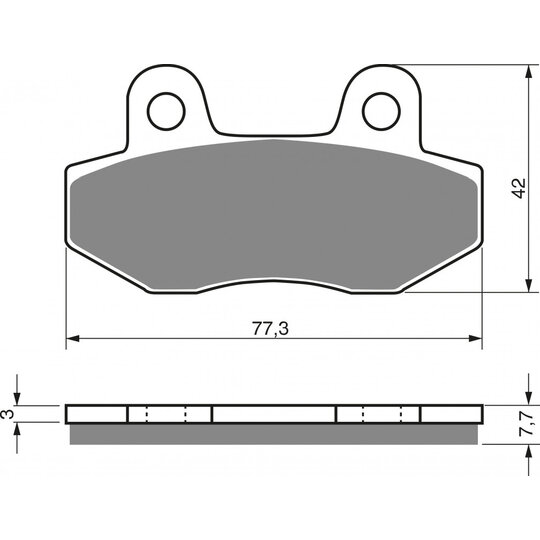 Brzdové obloženie GOLDFREN 011 K5