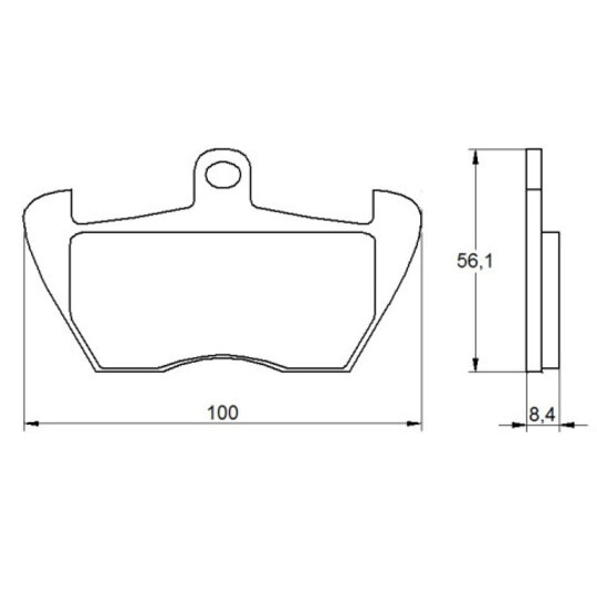 Brzdové obloženie ACCOSSATO AGPA178 OR