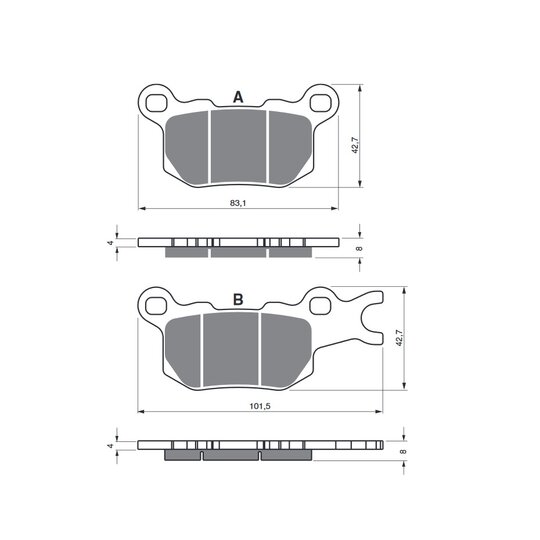 Brzdové obloženie GOLDFREN 377 AD