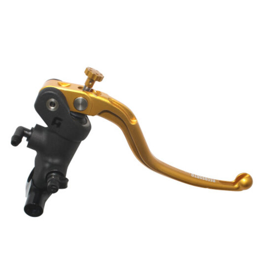 Radial brake master cylinder ACCOSSATO 19 x 19 with fixed lever,gold