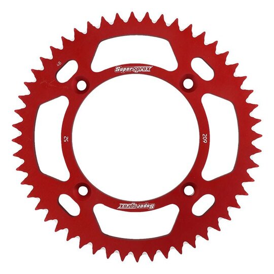 Rozeta  -hliník SUPERSPROX RAL-209:52-RED červené 52T, 420