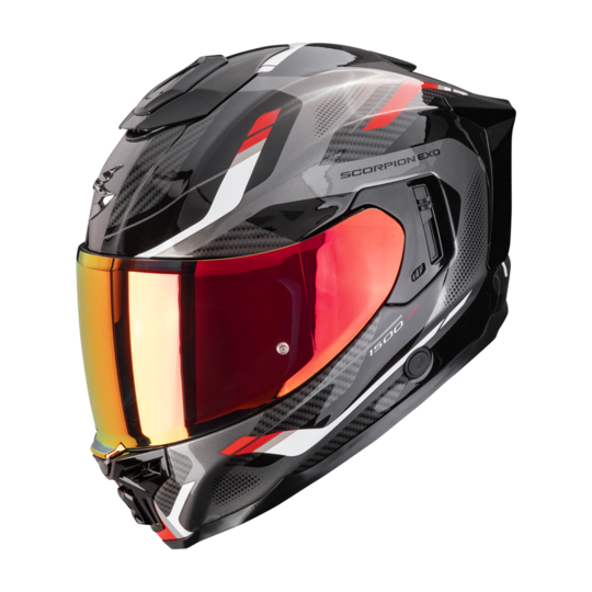 Scorpion prilba exo-1500 air - sleek / black-red - 115-546-24-04