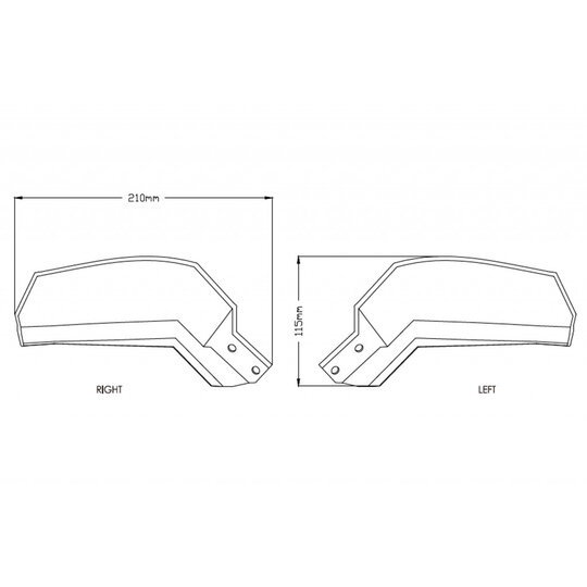 Chrániče páčiek PUIG EXTENSION 9727W priehľadné