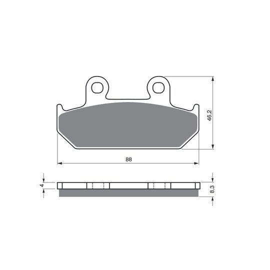 Brzdové obloženie GOLDFREN 051 S3