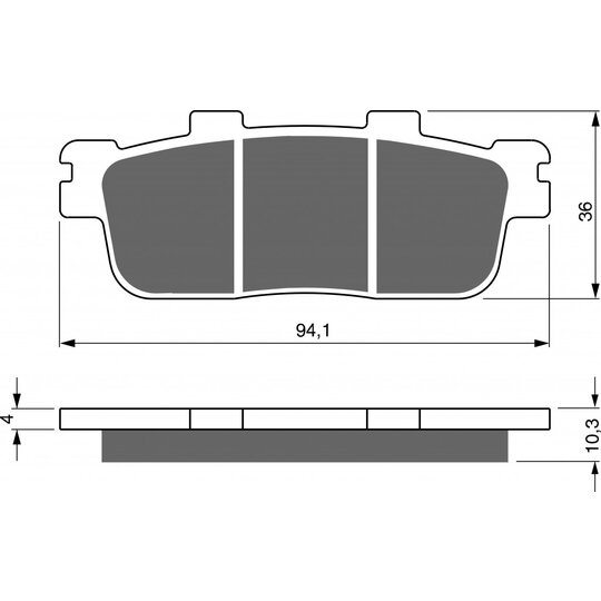 Brzdové obloženie GOLDFREN 286 AD  STREET