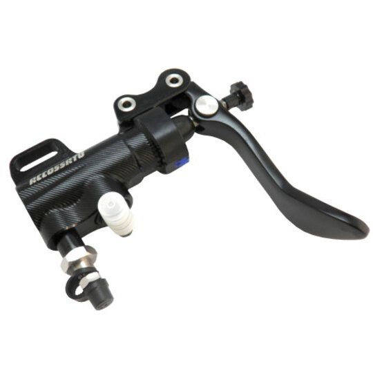 Thumb brake master cylinder ACCOSSATO piston diam. 13.5 mm with bent lever, without bracket