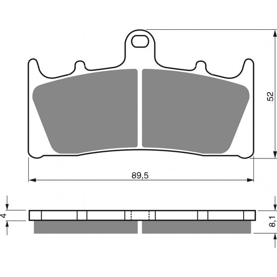 Brzdové obloženie GOLDFREN 039 AD  STREET