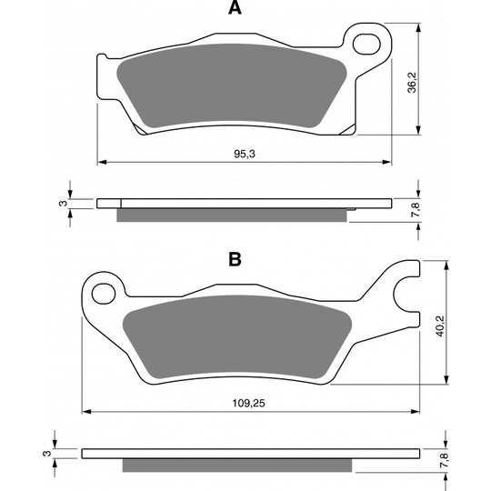 Brzdové obloženie GOLDFREN 309 AD  OFF-ROAD FRONT