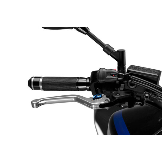 Páčka brzdy bez adaptéra PUIG 3.0 120PA dlhé strieborná/modrá