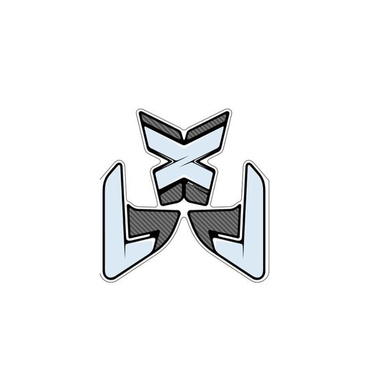 Tank pad PUIG SPECIFIC 9300C karbónový vzhľad s bočnou časťou