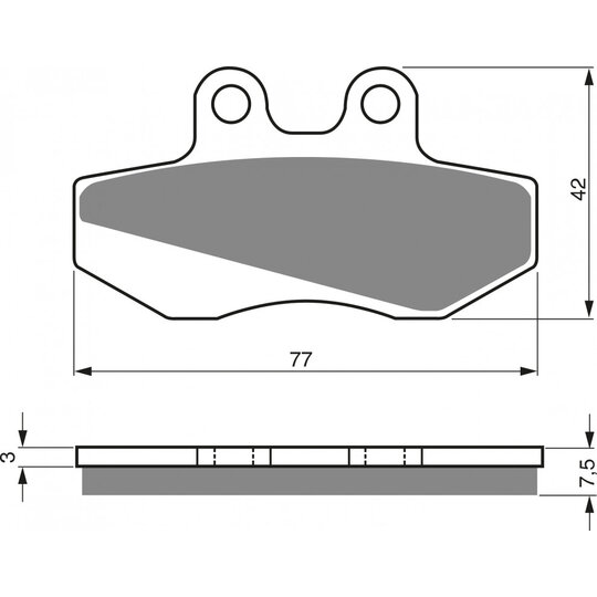 Brzdové obloženie GOLDFREN 095 AD  STREET