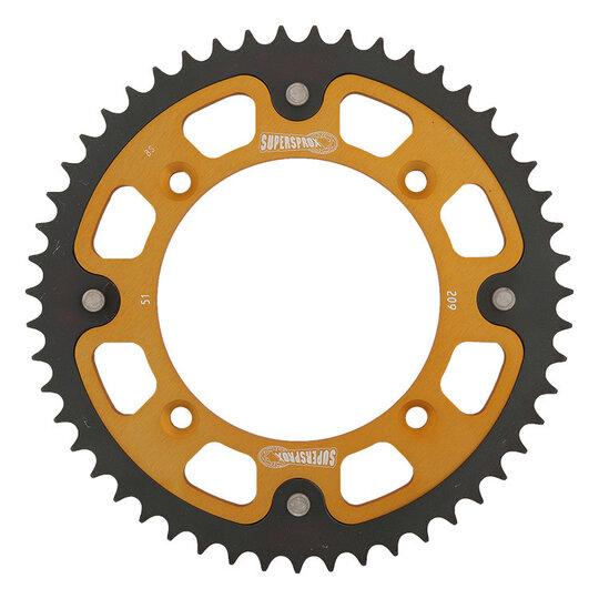 Reťazová rozeta SUPERSPROX STEALTH RST-209:51-GLD zlatá 51T, 420