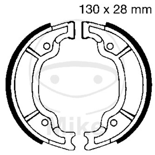 Brzdové čeľuste -sada EBC Y527 vrátane  pružín