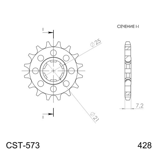 Reťazové koliečko SUPERSPROX CST-573:16