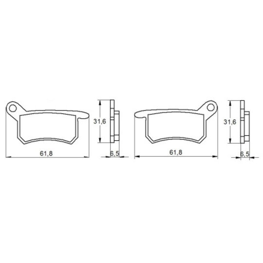 Brzdové obloženie ACCOSSATO AGPA157 OR