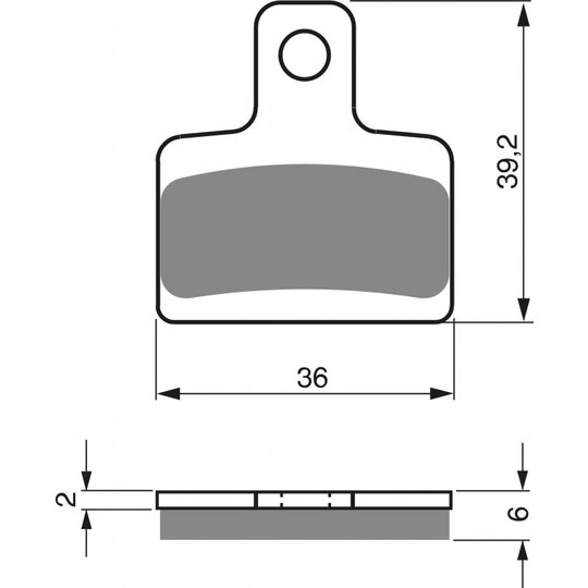 Brzdové obloženie GOLDFREN 199 S33 OFF-ROAD Zadná