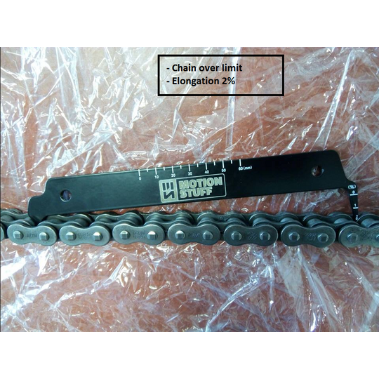 Motorcycle chain checker tool