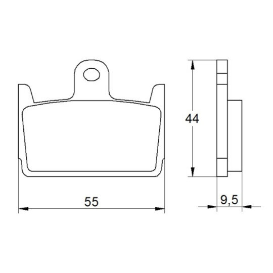 Brzdové obloženie ACCOSSATO AGPP150 OR