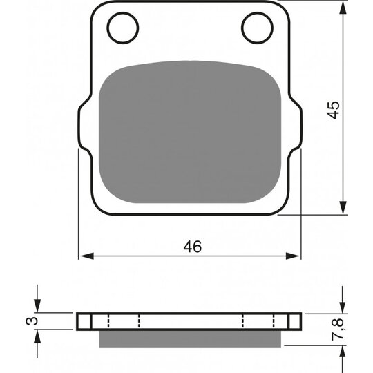 Brzdové obloženie GOLDFREN 007 S33 OFF-ROAD FRONT