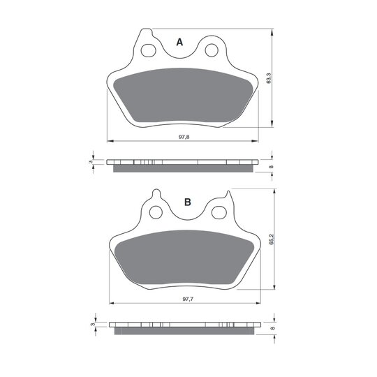 Brzdové obloženie GOLDFREN 244 AD