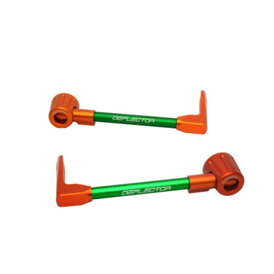 Lever guard ACCOSSATO with green hose and joint right + left , aluminium
