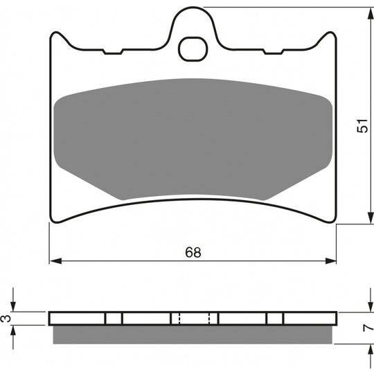 Brzdové obloženie GOLDFREN 019 K5