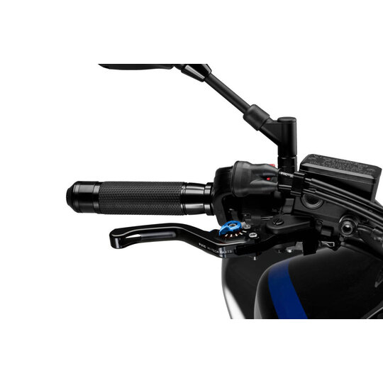 Páčka brzdy bez adaptéra PUIG 3.0 130NA krátke čierna/modrá