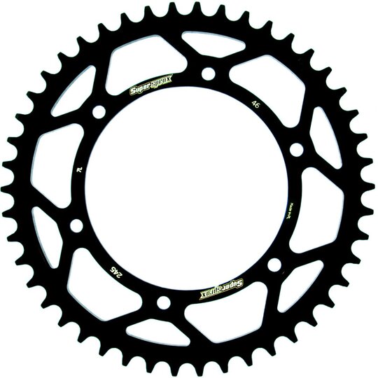 Reťazová rozeta SUPERSPROX RFE-245:46-BLK čierna 46T, 520