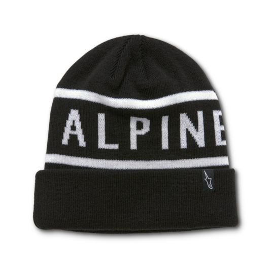 Alpinestars - čiapka wordy cuff beanie / black-white - beanie-alpine-wordy-black-white
