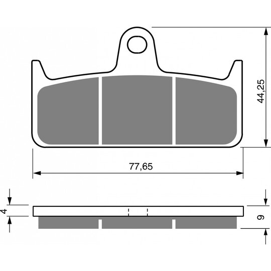 Brzdové obloženie GOLDFREN 301 S33 STREET FRONT