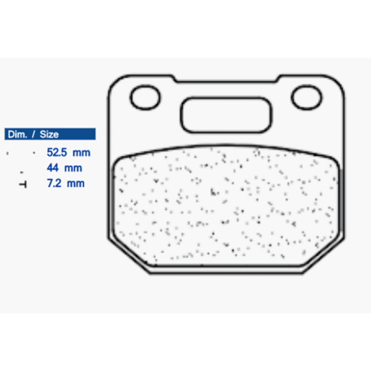 Brzdové obloženie CL BRAKES 1243 MX10