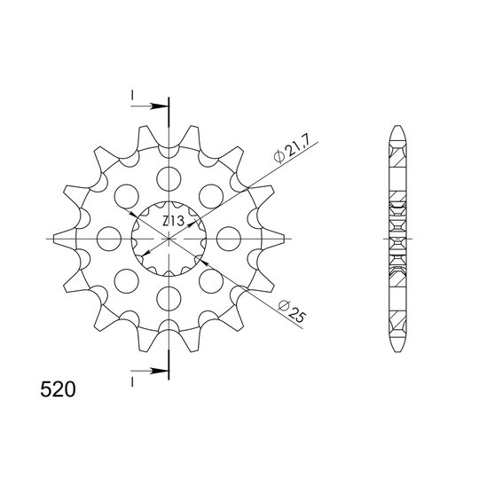 Reťazové koliečko SUPERSPROX CST-565:14 14T, 520