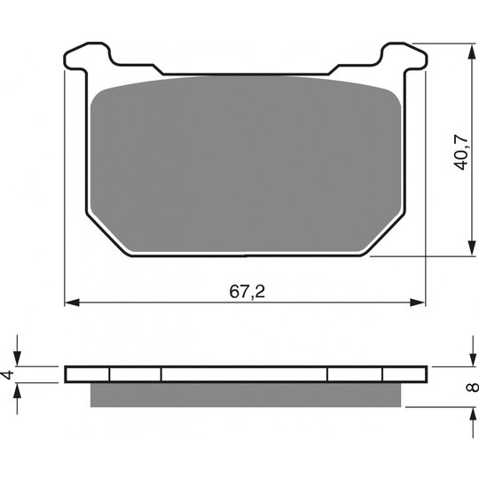 Brzdové obloženie GOLDFREN 127 AD  STREET
