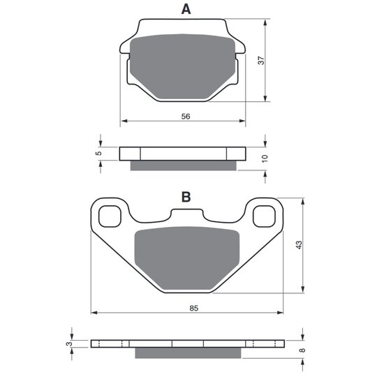 Brzdové obloženie GOLDFREN 005 K5